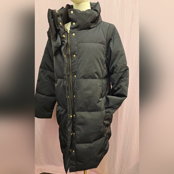 Kate Spade Women's Large Bow Puffer Coat - Black - Medium - Picture 5 of 12